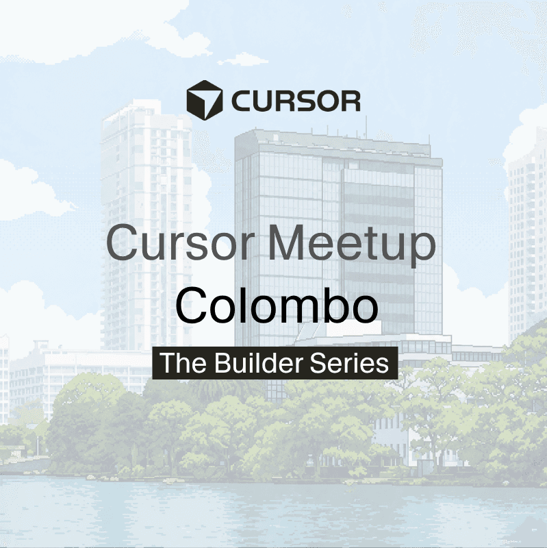 Cursor Meetup Colombo — The Builder Series event poster