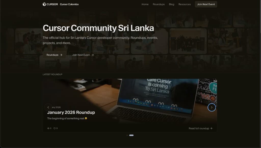 Photo from a Cursor Colombo community event (1 of 20)